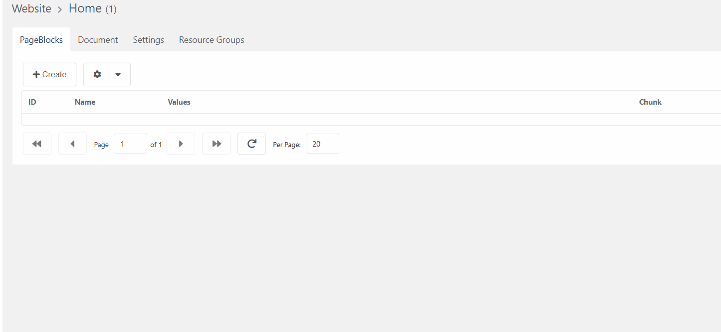 Block added to the page