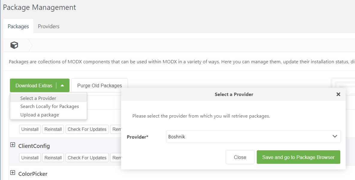 change provider